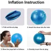 Yoga Balls 25cm Pilates Yoga Ball Träning Antipressure Explosion Proof Gymnastics Balance Apport Fitness Gym Home Yoga Core Training 231007