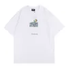 Vêtements pour hommes de mode Neuf types de série Kith Repère géographique Motif de fleurs Impression Rue Loisirs Couples vitaux T T-shirt à manches courtes 1VPTA