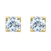 Hoop Huggie 3-6.5mm Diamond Earrings For Women Ear Studs Men High-End Jewelry Pass Tester 231005