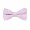 Bow Ties Mens Adjustable Bowtie Cotton Party Gift Pre-Tied Black Accessories Neck Tie Classic Wedding Adult Dress MN75