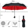 Umbrellas 21M Paraguas de doble capa resistente al viento para hombre y mujer sombrilla totalmente resistente a la lluvia 231007