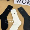 Nouveaux produits européens chaussettes femmes bulle coton étiquette en métal personnalisé longueur mi-mollet chaussette Tide marque Net rouge marée chaussettes groupage chaussette