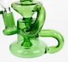 2021 Mini Sherlock Tubi di vetro spesso Dab Oil Rig Fatti a mano Perc Bubbler Recycler Cucchiaio Bruciatore a nafta Fumo d'acqua Bong Pipa per erbe secche