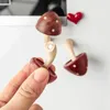 Aimants pour réfrigérateur Nuage de champignon en bois Aimant de réfrigérateur Autocollant magnétique 3D Mignon Message Board Rappel Décoration de la maison Cuisine 231007