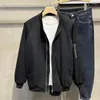 Männer Jacken Frühling Herbst Feste Baseball Uniform Jacke Casual Lose High Street Dünne Kurze Pilot Männer Tops Mantel Männliche kleidung