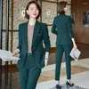 Kvinnors tvådelade byxor High-End Business Suit Spring and Autumn Temperament Style Formal Wear Manager Work Clothes High-klass