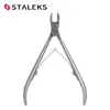 Tesoura de cutícula STALEKS NS-10-4 Alta precisão manicure unha unha cutícula nipper aço inoxidável aparar pele morta tesoura ferramentas de unhas 231007