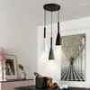 Lampes suspendues E27 lumières nordique minimaliste dans la cuisine lampe suspendue luminaire luminaire salle à manger décor
