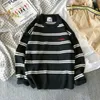 2023 New Men 's Sweater Autumn 한국판 트렌드 느슨한 프린트 니트웨어 스프링과 가을 게으른 캐주얼 코트