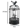 Bougeoirs 1 pièces porte-cage à oiseaux en fer découpe papillons creux chandelier vintage décor de mariage table de support