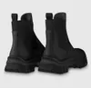 Winter Marke Frauen Ruby Flache Ankle Boot Kalbsleder Chelsea Stiefel Chunky Leichte Gummi Laufsohle Martin Booties Party Hochzeit EU35-42