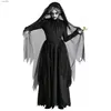 Theme Costume 2023 High Quality Vampire Cosplay Game Soft Come Horror Demon Come Black Gauze Dress Halloween Come Ghost Bride WitchL231007