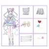 Spiel Needy Girl Überdosis Cosplay Kostüm Perücke Schuhe Anime JK Uniform Leder Rock Set Abyss Kangel Ame Chan Cosplay Kostümcosplay