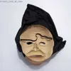 Party Masks Funny Sexy Big Lips Nun Mask Cosplay Full Head Masks With Headscarf Halloween Carnival Party Costume Props Q231007