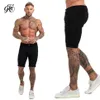 Męskie szorty fitness dżinsowe szorty Czarne wysokiej talii Roszed letnie dżinsy dla mężczyzn marka marki plus casual streetwear DK03 LJ2009295R