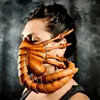 Masques de fête 1 pièce Masques pour hommes Cosplay Halloween Scorpion Masque en cuir Alien Face Hugger Horror Party Face Cover Fancy UK Masques de mode populaires Q231007