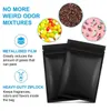 wholesale Black Smell Proof Bags Foil Pouch Bag Zip Food Storage Pouch Resealable Mylar Bags for Home Party Travel School Shop