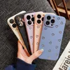 Ottwn Fashion Candy Color Love Heart Phone Case For iPhone 13 Pro Max 14 Pro Max 11 12 13 14 Pro Max 15 Plus Soft TPU Cover