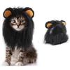 Costumes de chat, chapeau amusant pour animaux de compagnie, crinière de Lion pour chiens, Cosplay, vêtements pour animaux de compagnie, casquette fantaisie, Costume de fête, perruque, accessoires de décoration