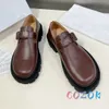 Kapcie błyszczące czarne skórzane buty Oxford Buty prawdziwe okrągłe palec palenczyków AllSason Business British Style Casual 231006