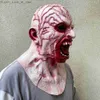 Party Masks Halloween Horror Mask Zombie Latex Masks Party Cosplay Bloody Disgusting Rot Face Scary Masque Masquerade Party Terror Mask Q231007