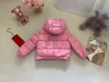 White duck down baby Hooded Jackets child Winter Warm clothing Size 100-160 CM Embroidered logo on the back overcoat for boys girl Oct05