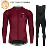 Altri capi di abbigliamento 2023 RAUDAX Winter Thermal Fleece Cycling Set da uomo a maniche lunghe Kit da ciclismo Mountain Bike Warm Racing Bike Cycling SuitL231007