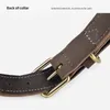 Dog Collars Genuine Leather Pet Collar High Quality Premium Designer Accessories S M L