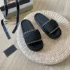 Dames Slippers met platte bodem Gebreide wollen pantoffels Meerkleurig Geweven Dames Thuis Slippers Casual Sandalen Zomer Mode Binnen Casual Schoen 35-41