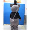 Костюм талисмана Teddy Bear Высококачественный мультипликационная тема персонаж карнавал взрослый размер рождественский день рождения.
