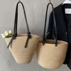 이브닝 가방 여성을위한 대용량 여름 해변 2023 Bohemian Straw Should Bag Boho 여성 디자이너 Rattan Woven Totes 핸드백