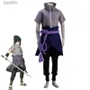 Thème Costume Anime Cosplay Sasuke Costume Venez Halloween Cosplay Chaussures Bande Dessinée Uchiha Cosplay Costume Rôle Vêtements Scène Performance ManL231007