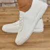 Slippers Witte Ronde Neus Oxford Sport Vrouwen Sneakers Schoenen Herfst 2023 Flats Platform Comfortabel Werk Wandelen Casual 231006