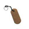 Porte-clés Lanyards Porte-clés Longes Creative Porte-clés en bois Liège DIY Sac de voiture Décoration Pendentif Porte-clés Porte-clés Drop Livraison F Dhy30