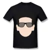 T-shirt da uomo Uomo Roy e Orbison Head Illustrationby JPRT T17 Case Everyday Casual Graphic Tshirt267C