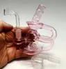 Mini Sherlock kalın cam borular dab yağ teçhizatı el yapımı perc fıskiye geri dönüşüm kaşık yağ brülörü sigara içme su bongs boru kuru bitki için