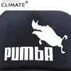 Ball Caps Climate Komik Pumba Trucker Cap Hakuna Matata Hat Erkek Beyzbol Kapakları Yetişkin Çocuk İçin Serin Yaz Örgü Kamyon Şefi şapkası Q231009