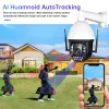 5MP 4G Auto Tracking PTZ Camera 30x Zoom Wireless WiFi Video Surveillance IP Camera 2 Way Audio Alarm IR 200m Color Night