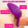 Vibrating Penis Ring Men Cockring Clitoris Stimulate Vibrator Delayed Premature Ejaculation Rings Adult Sex Toys for Couples 210408