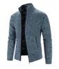 Suéteres masculinos outono inverno veludo grosso quente malhas jaqueta casaco juventude fino ajuste thread cardigan streetwear camisola