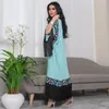 민족 의류 Caftan Tassels 스팽글 여성 느슨한 드레스 Abaya 파티 드레스 Ramadan Abayas Eid Muslim Kaftan 우아한 멍청이 두바이 아랍어