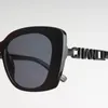 Lyxiga solglasögon för kvinnors designer Summer Shades Polariserade glasögon Sidlogotyp Black Solglasögon Nya vintage överdimensionerade solglasögon med kvinnor solglasögon med låda