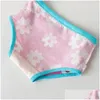 Panties Panties 3 Pcs/Lot Kids For Girls Cotton Cute Underwear Baby Pink Briefs Toddler Funny Shorts Boxers Underpants Children Clothi Dhkkw