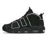 المزيد من أحذية كرة السلة Uptempo للرجال نساء Scottie Pippen Triple Black White Og Mens Womens Outdoor Sneakers Eur 36-45