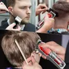 Elektriska rakare Transparent Electric Trimmer Men Beard Trimning Professional Clippers USB RECHARGEABLE MASKIN Hårklippt Clippers Rakning 231006