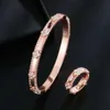 Van-Clef & Arpes Bracelet Designer Jewelry Bracelet Women Original Quality Women's Four Leaf Grass Two Piece Bracelet Ring Set Narrow Edition Kaleidoscope Zircon