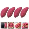 Decorative Flowers 4 Pcs Vegetable Model Lifelike Fake Sweet Potato Cabinet Decor Foams Artificial Potatoes Home Purple Realistic