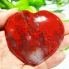 Decorative Figurines Natural Ocean Jasper Crystal Stone Love Heart Mineral Specimen Home Room Decor Gemstone Spiritual Meditation Reiki