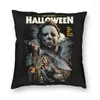 Kudde Michael Myers Halloween Horror Movie Square Throw Case Home Decor 3D Printing Cover för soffa Fashion Pillowcover
