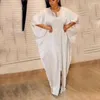 Ethnic Clothing African Dresses For Woman Fashion Plus Size Bat Sleeve Muslim Islamic Rayon Diamond Evening Party Dress World Apparel Use